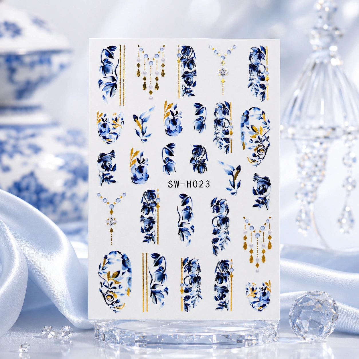 Naklejki na paznokcie Premium Nails – Blue Asia – Nail Art Stickers