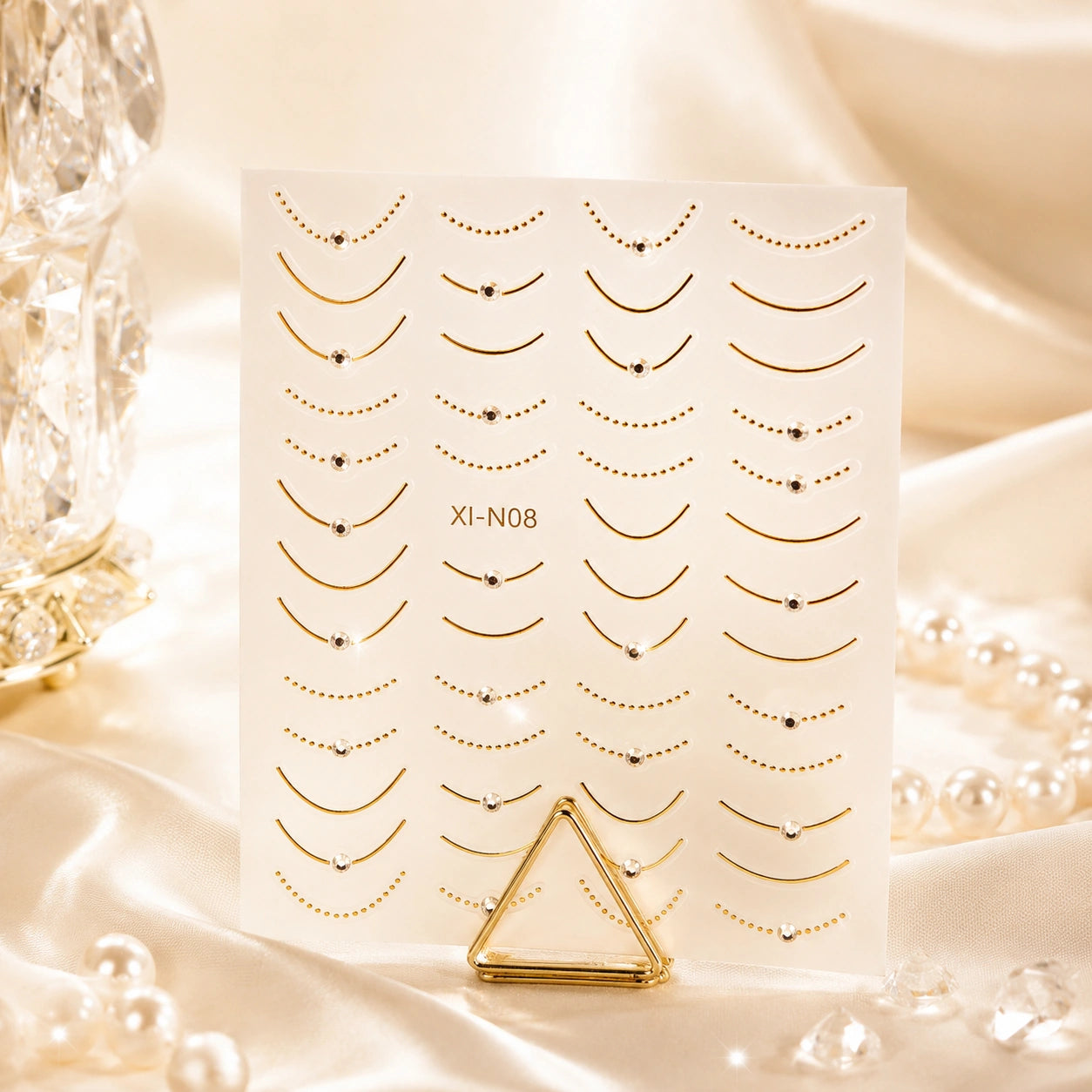 Naklejki na paznokcie Premium Nails – Gold Jewelry Style – Nail Art Stickers