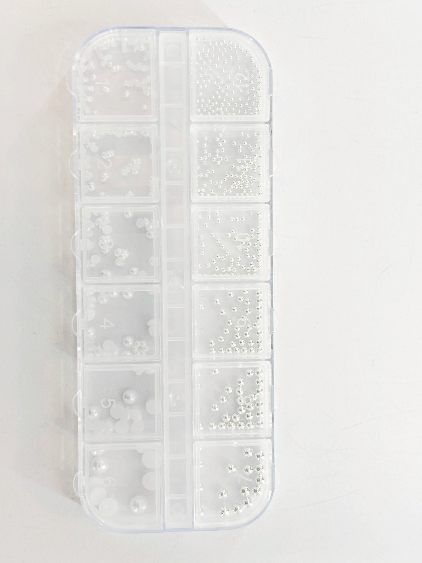 Cyrkonie do paznokci przezroczyste – zestaw mix rozmiarów | Premium Nails