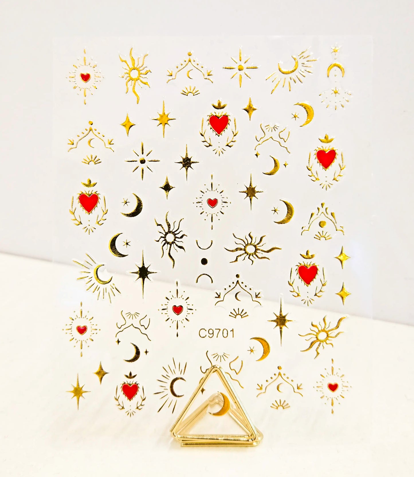 Naklejki na paznokcie Premium Nails – Gold Moons – Nail Art Stickers