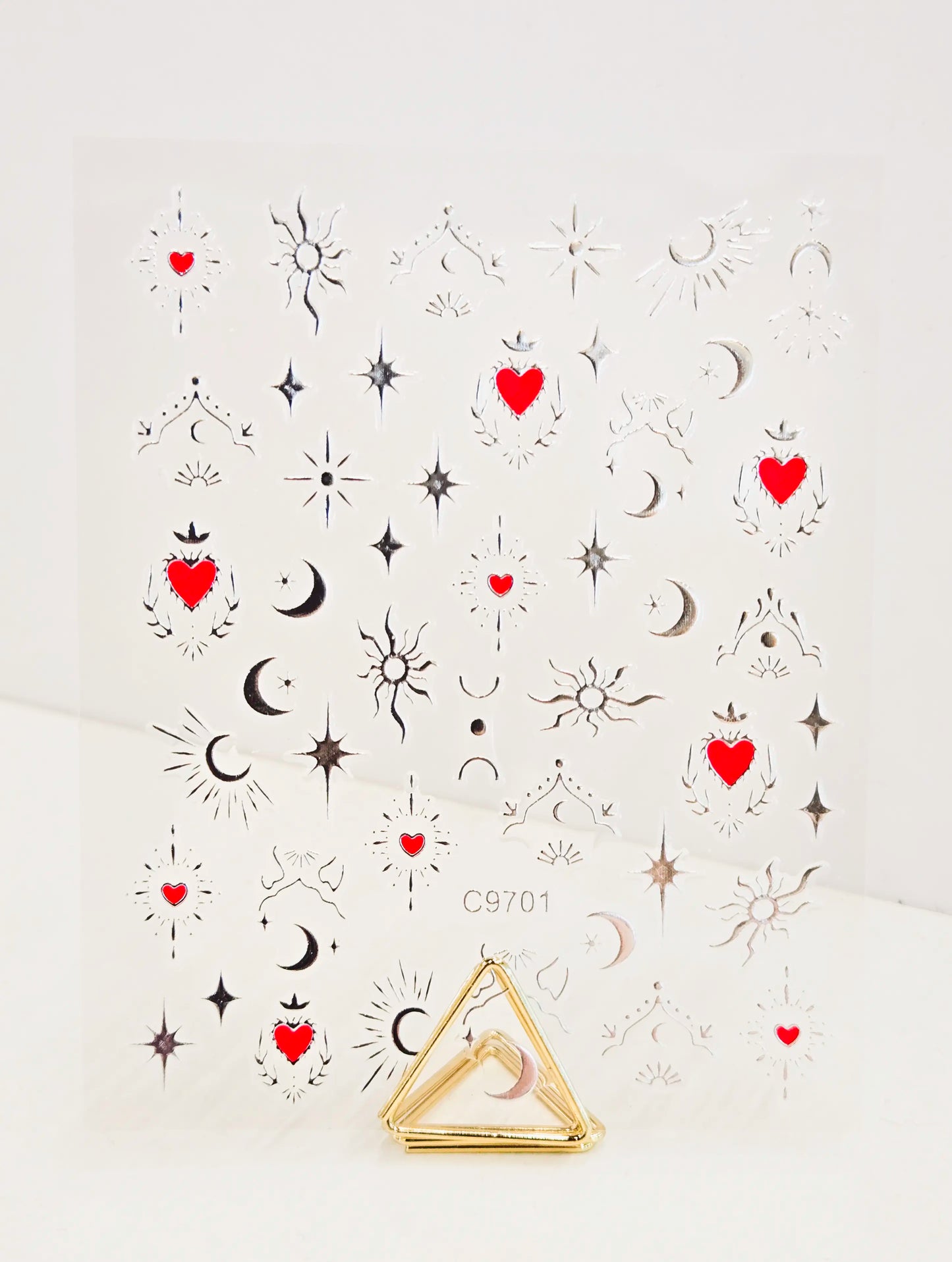 Naklejki na paznokcie Premium Nails – Silver Moons – Nail Art Stickers