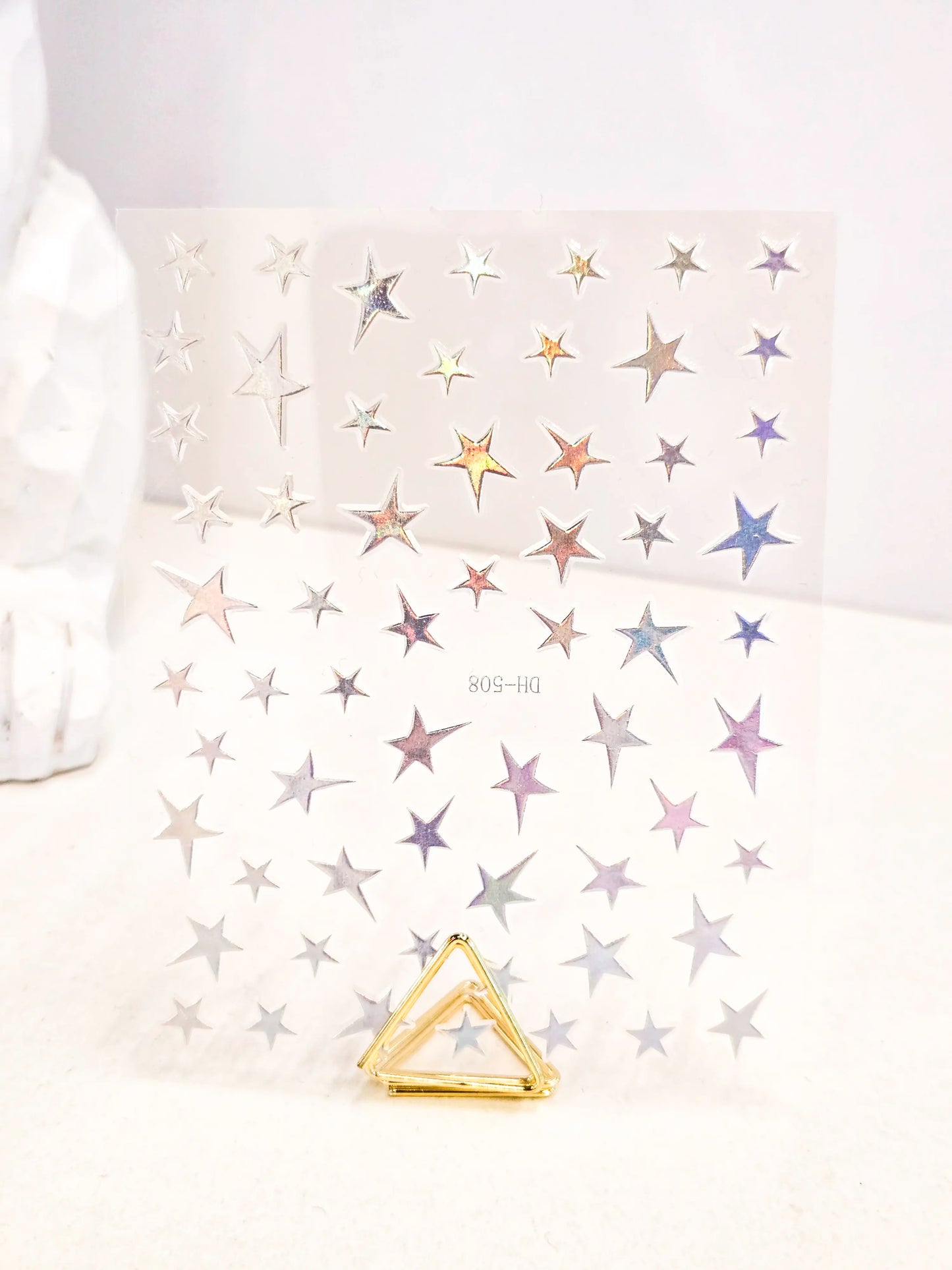 Naklejki na paznokcie Premium Nails – Large Holographic Stars – Nail Art Stickers