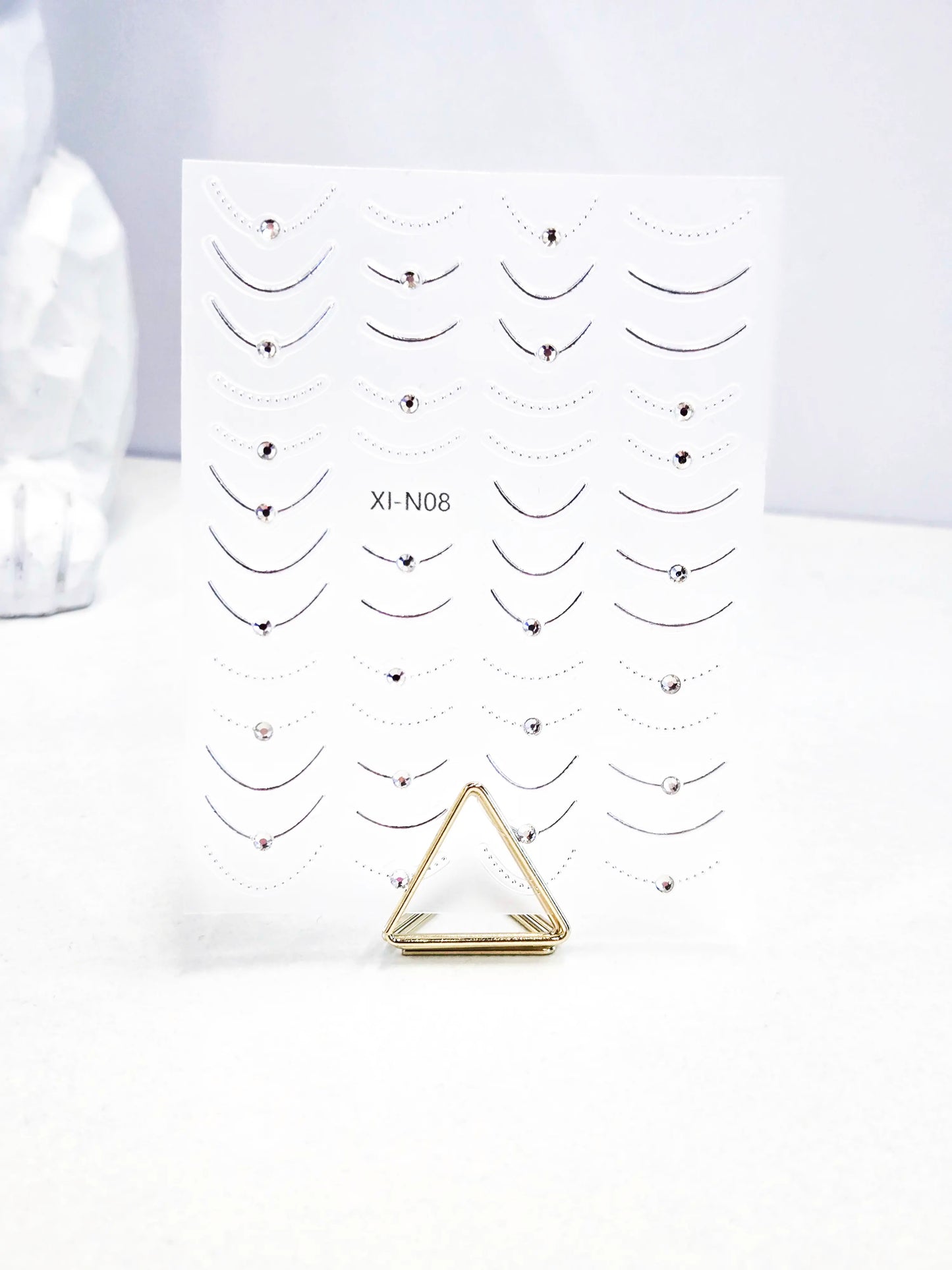 Naklejki na paznokcie Premium Nails – Silver Jewelry Style – Nail Art Stickers