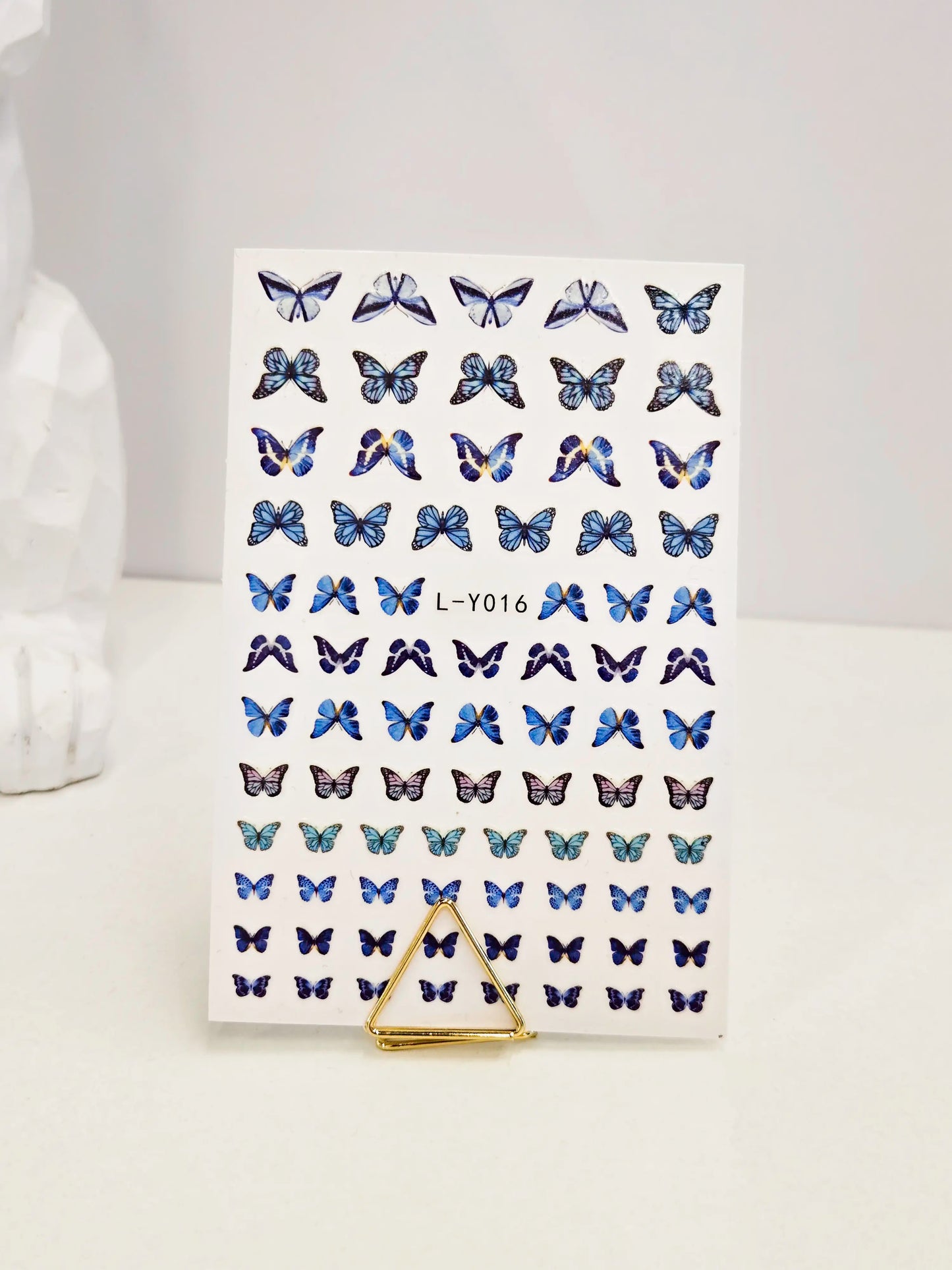 Naklejki na paznokcie Premium Nails – Blue Butterflies – Nail Art Stickers