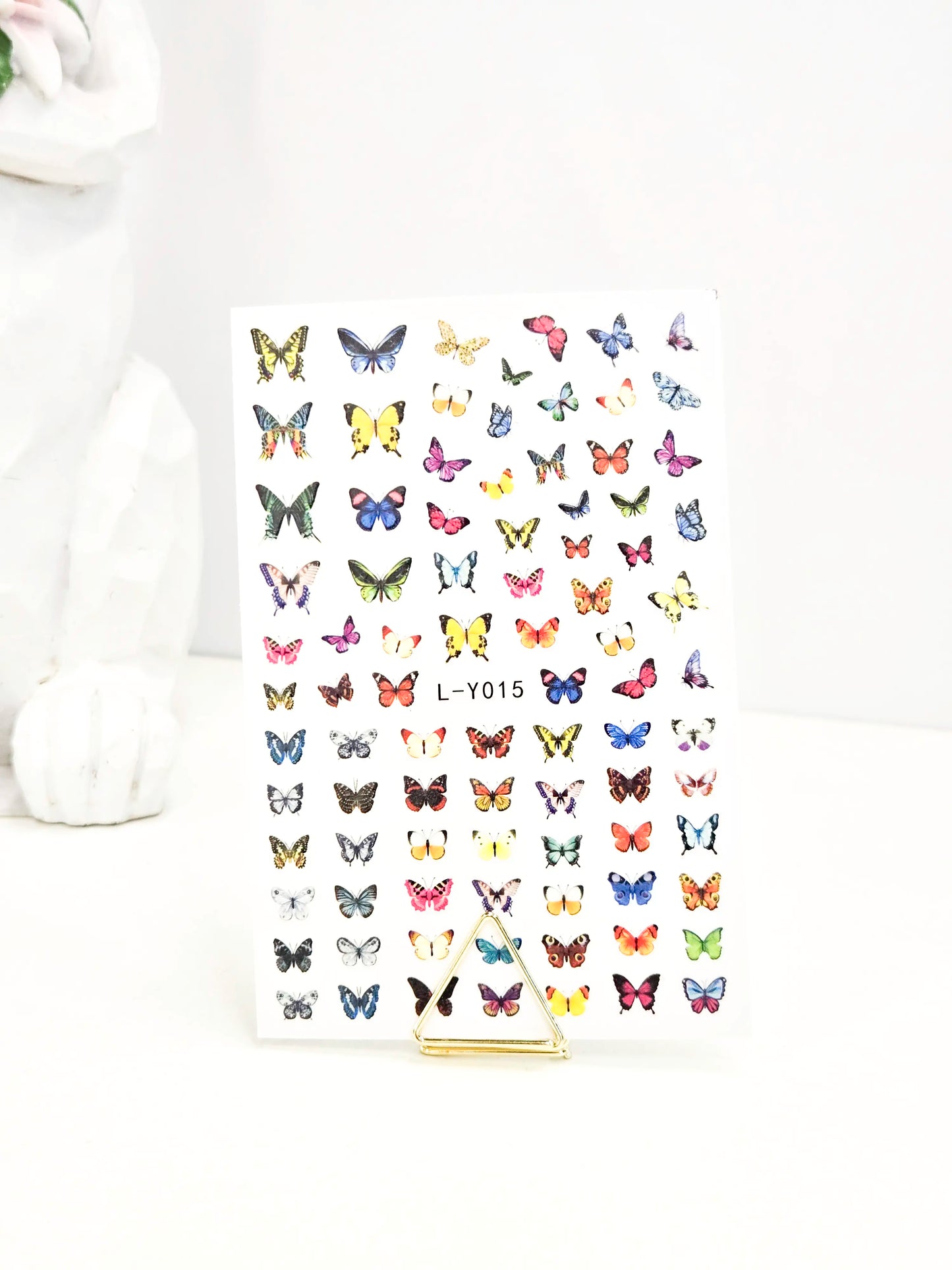 Naklejki na paznokcie Premium Nails – Colorful Butterflies – Nail Art Stickers
