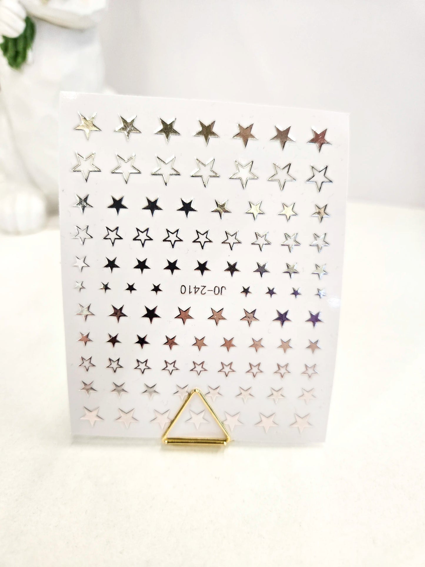 Naklejki na paznokcie Premium Nails – Small Silver Stars – Nail Art Stickers