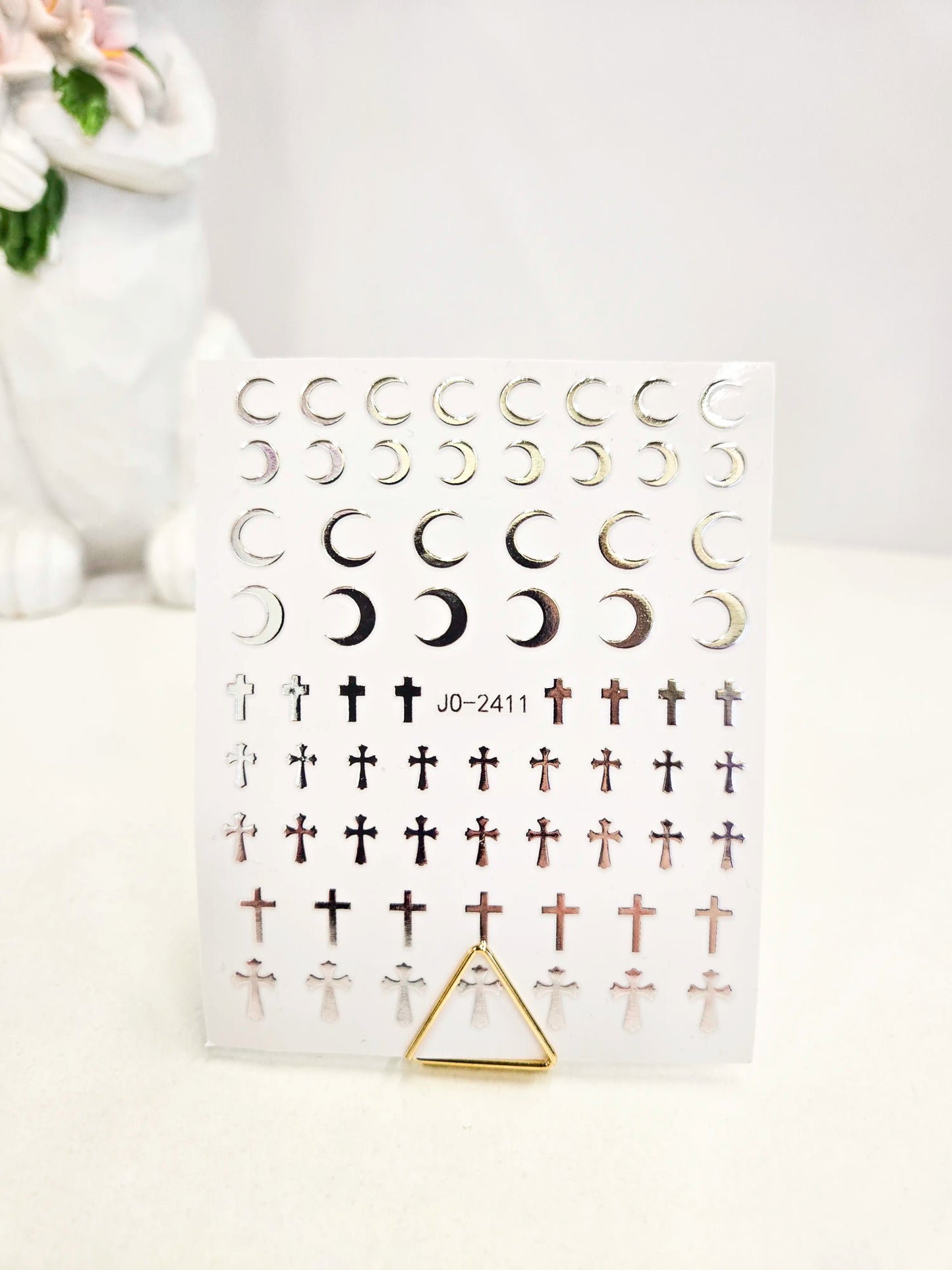 Naklejki na paznokcie Premium Nails – Small Silver Moon – Nail Art Stickers