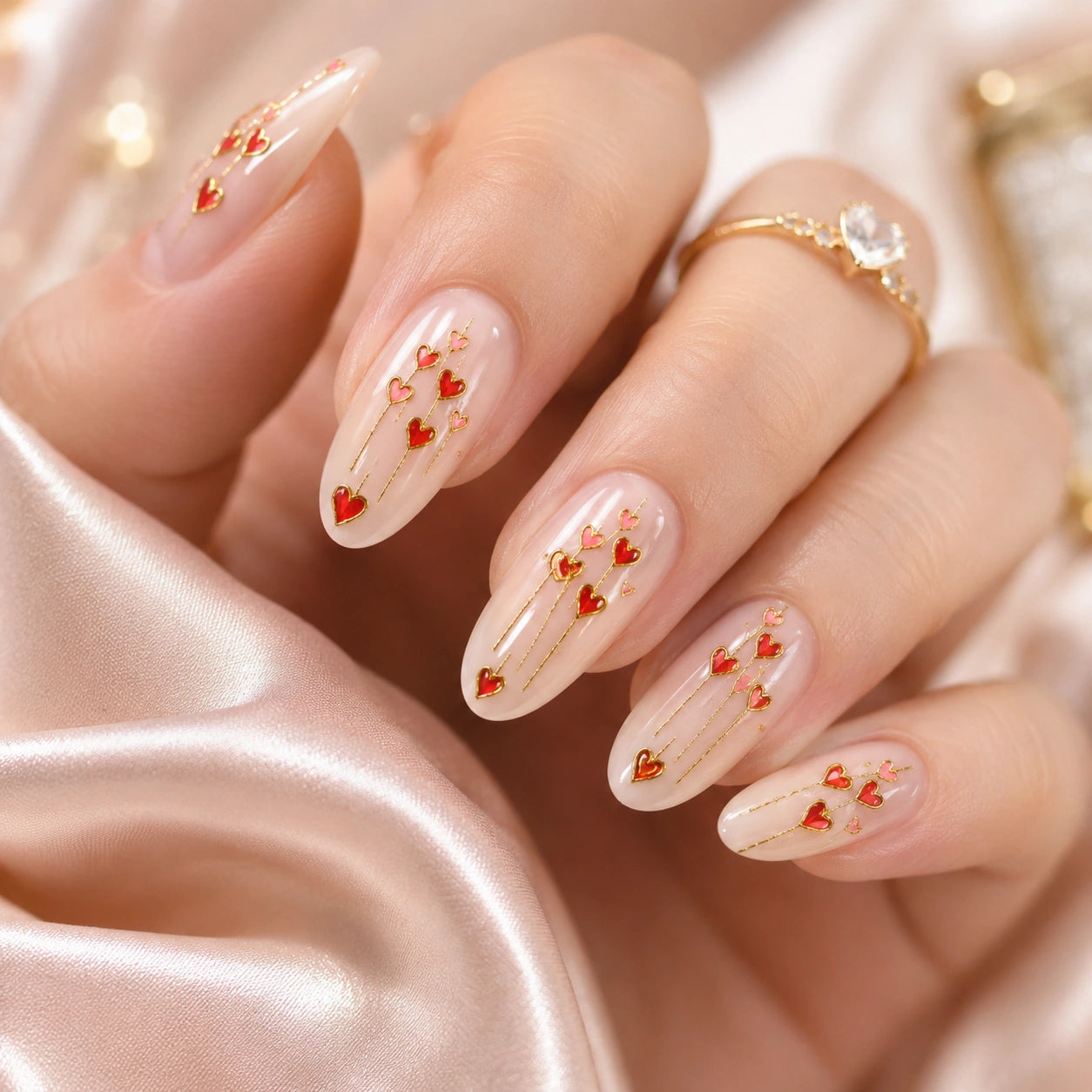 Naklejki na paznokcie Premium Nails – Red Valentine – Nail Art Stickers