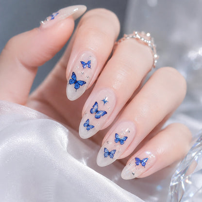 Naklejki na paznokcie Premium Nails – Blue Butterflies – Nail Art Stickers