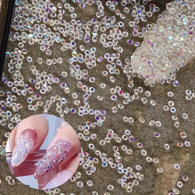 Pastel Mini Rhinestones 1200 – pastelowe cyrkonie do zdobień paznokci