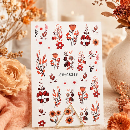 Naklejki na paznokcie Premium Nails – Autumn Red– Nail Art Stickers