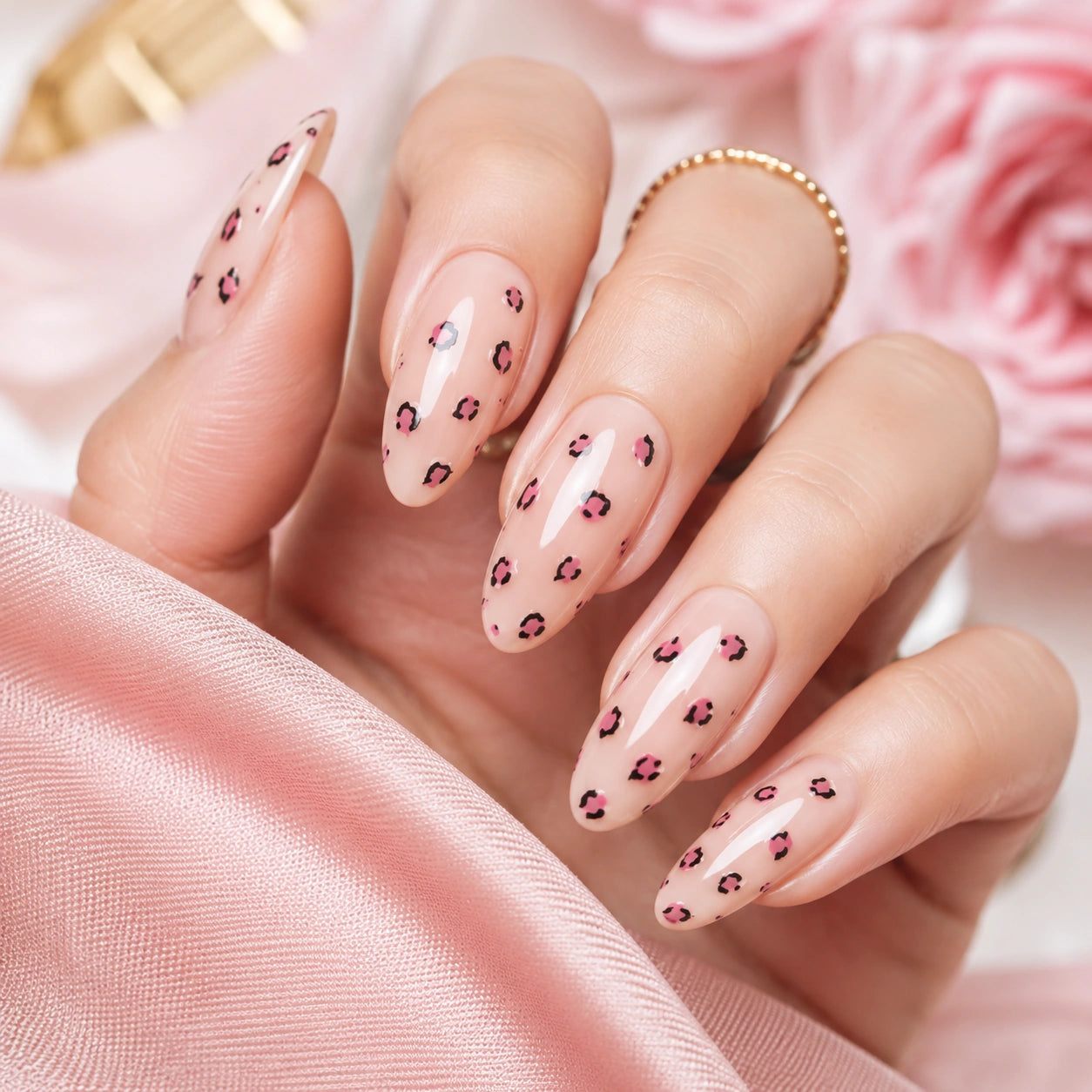 Naklejki na paznokcie Premium Nails – Pink Leopard Print – Nail Art Stickers