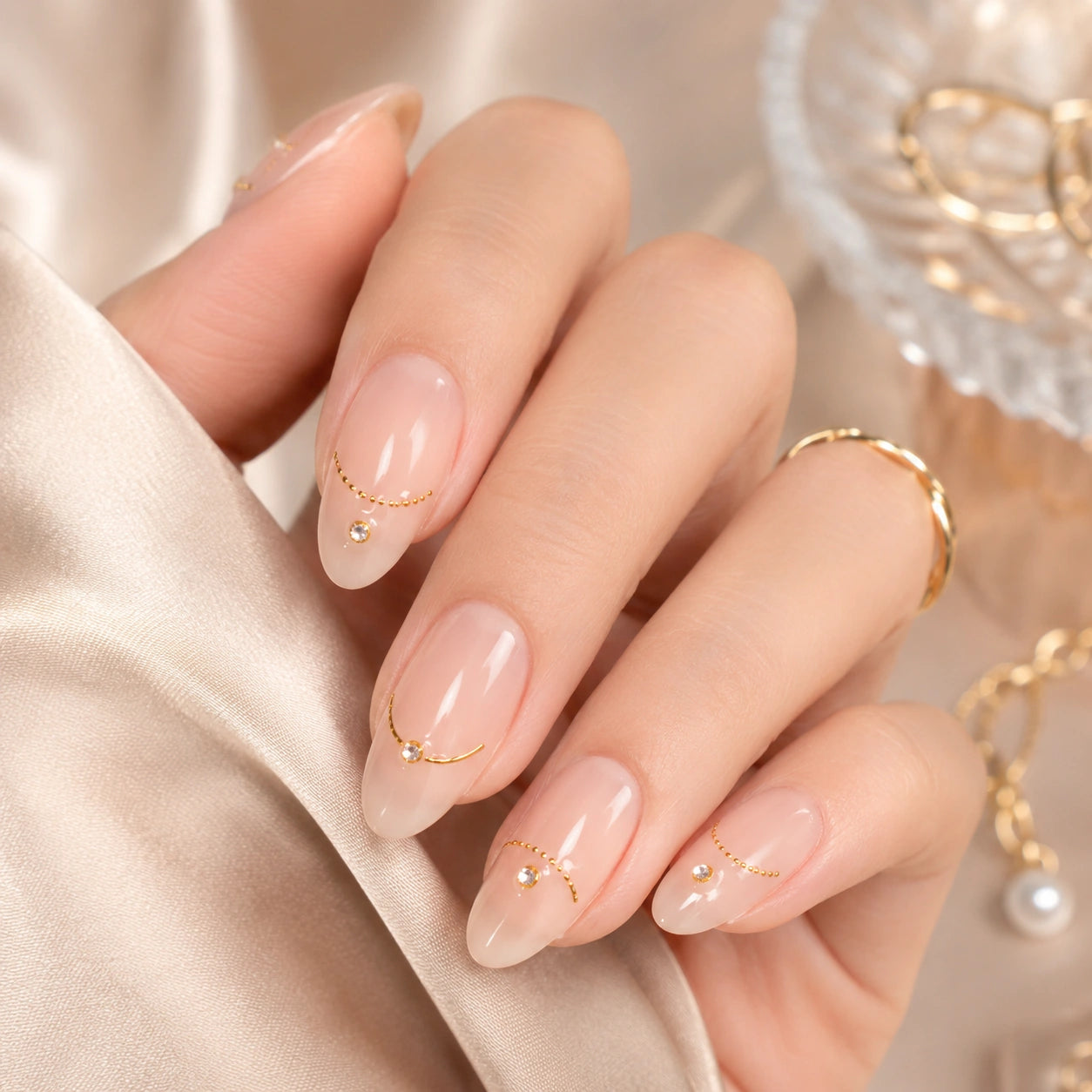 Naklejki na paznokcie Premium Nails – Gold Jewelry Style – Nail Art Stickers