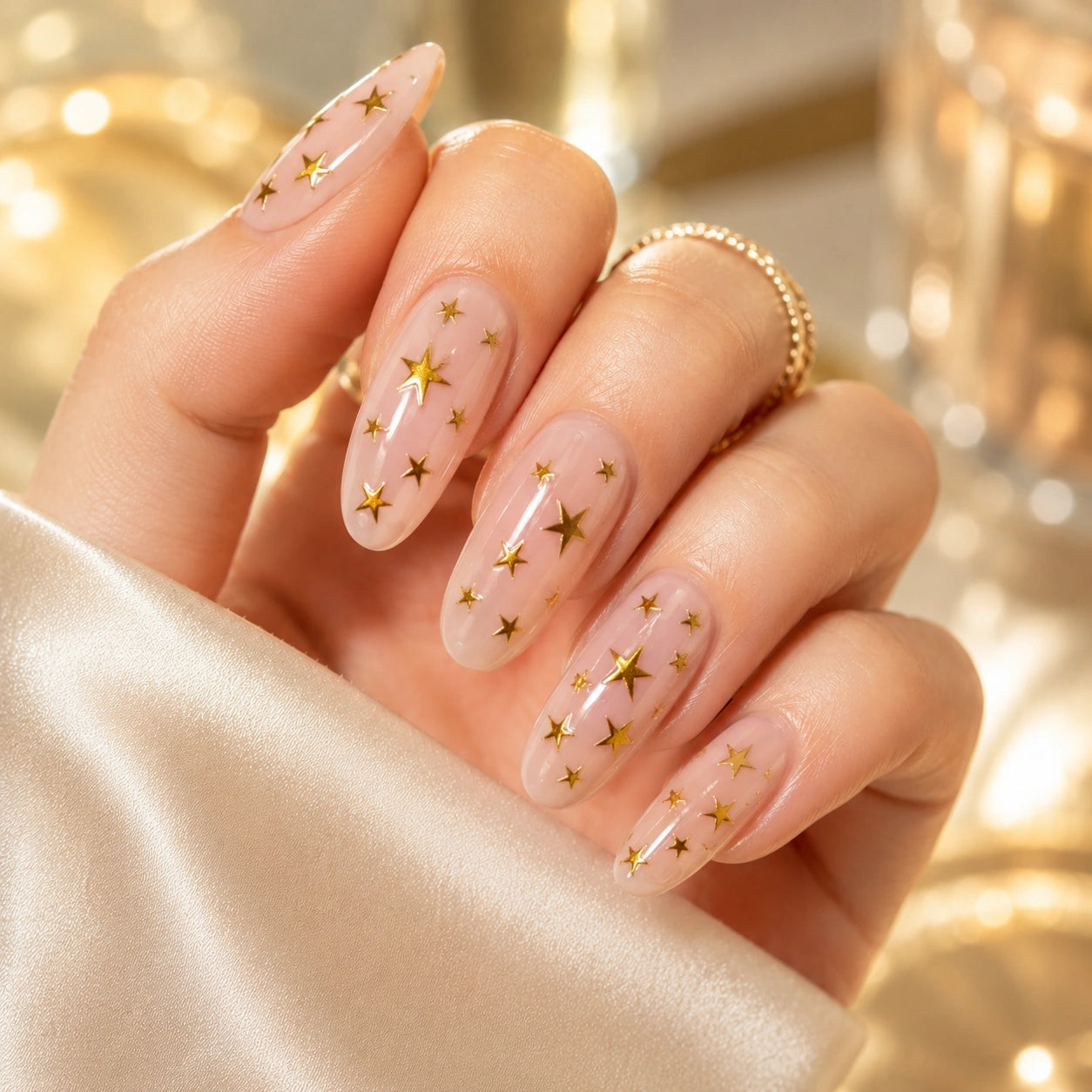 Naklejki na paznokcie Premium Nails – Gold Stars – Nail Art Stickers