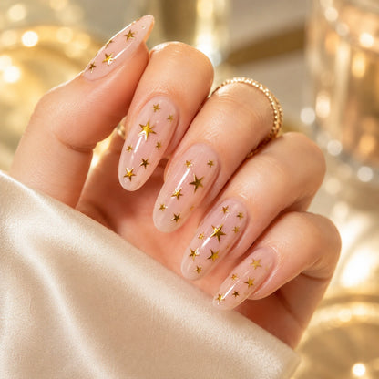 Naklejki na paznokcie Premium Nails – Gold Stars – Nail Art Stickers