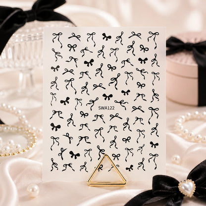 Naklejki na paznokcie Premium Nails – Black Ribbon – Nail Art Stickers