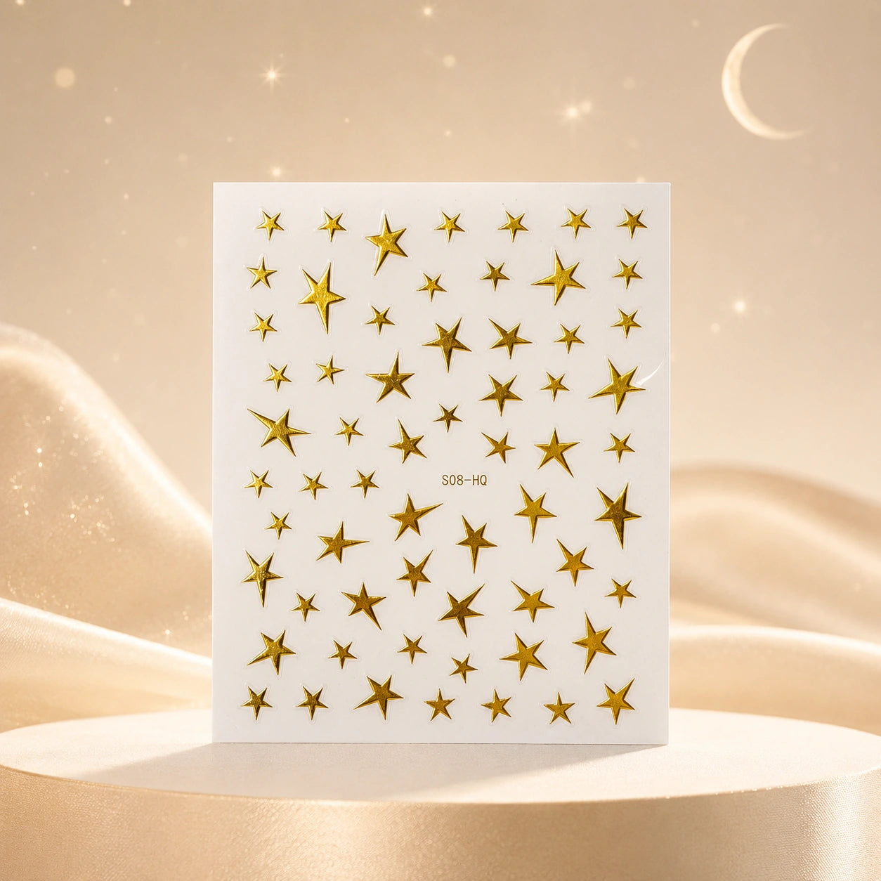 Naklejki na paznokcie Premium Nails – Gold Stars – Nail Art Stickers