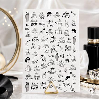 Naklejki na paznokcie Premium Nails – Drama Queen – Nail Art Stickers