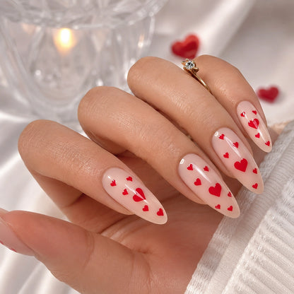 Naklejki na paznokcie Premium Nails – Small Red Hearts – Nail Art Stickers