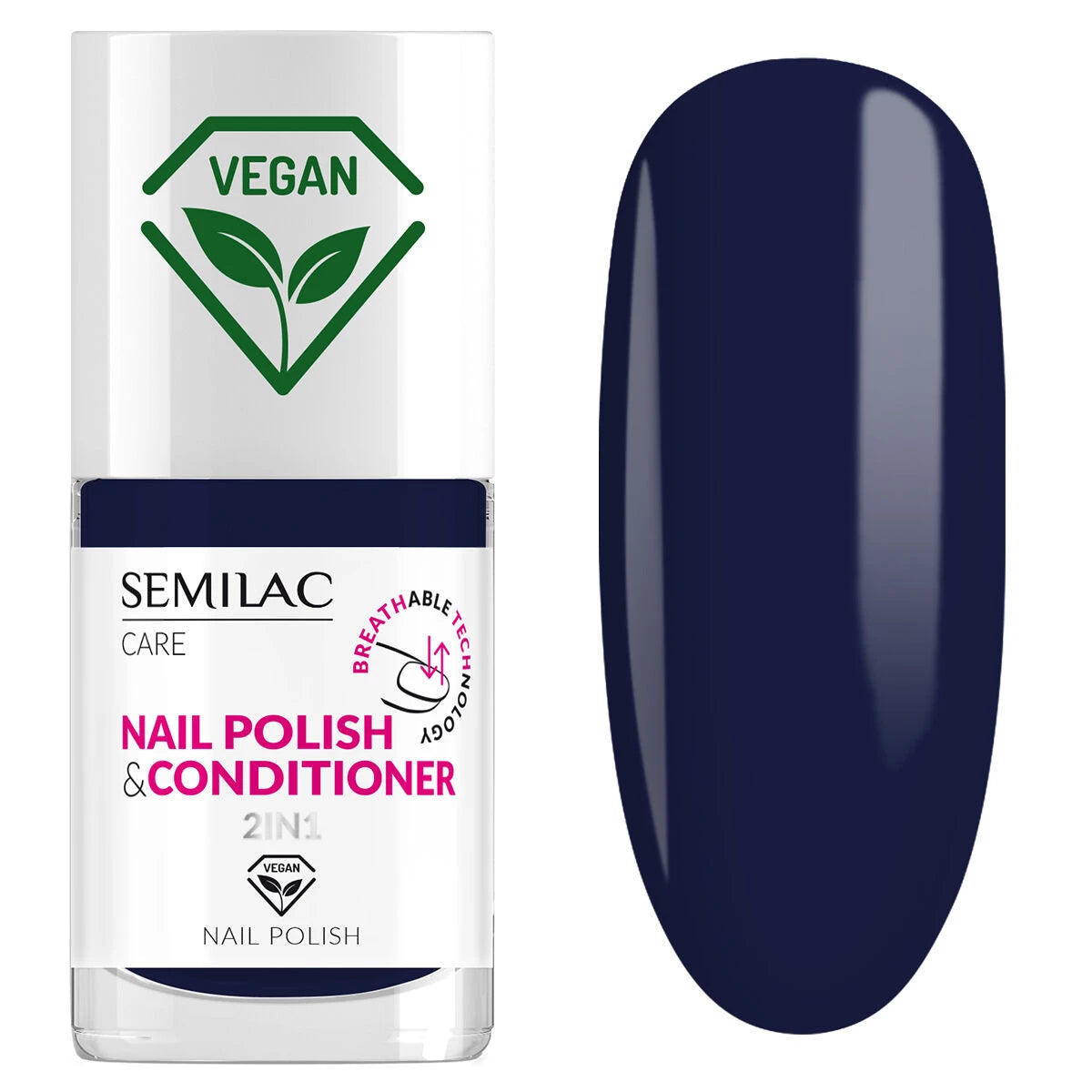 Semilac Lakier Klasyczny z Odżywką 2w1 Breathable Technology 7ml – 039