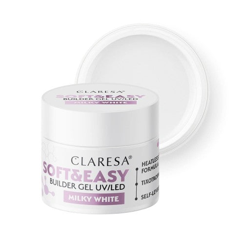 Claresa Milky White 90g - żel budujący