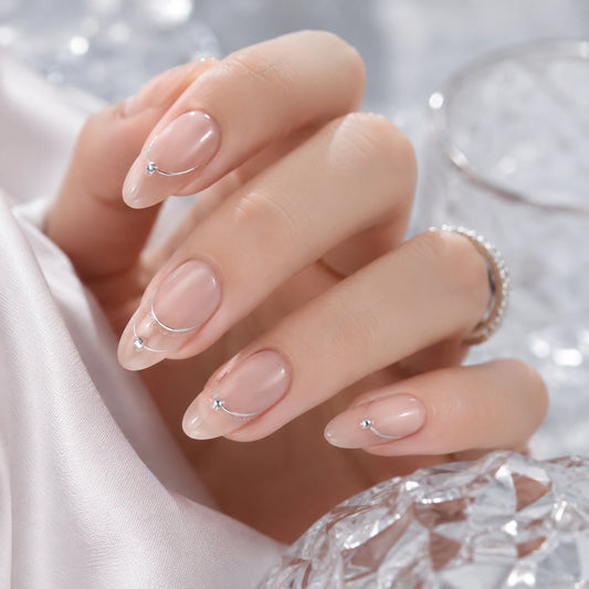 Naklejki na paznokcie Premium Nails – Silver Jewelry Style – Nail Art Stickers