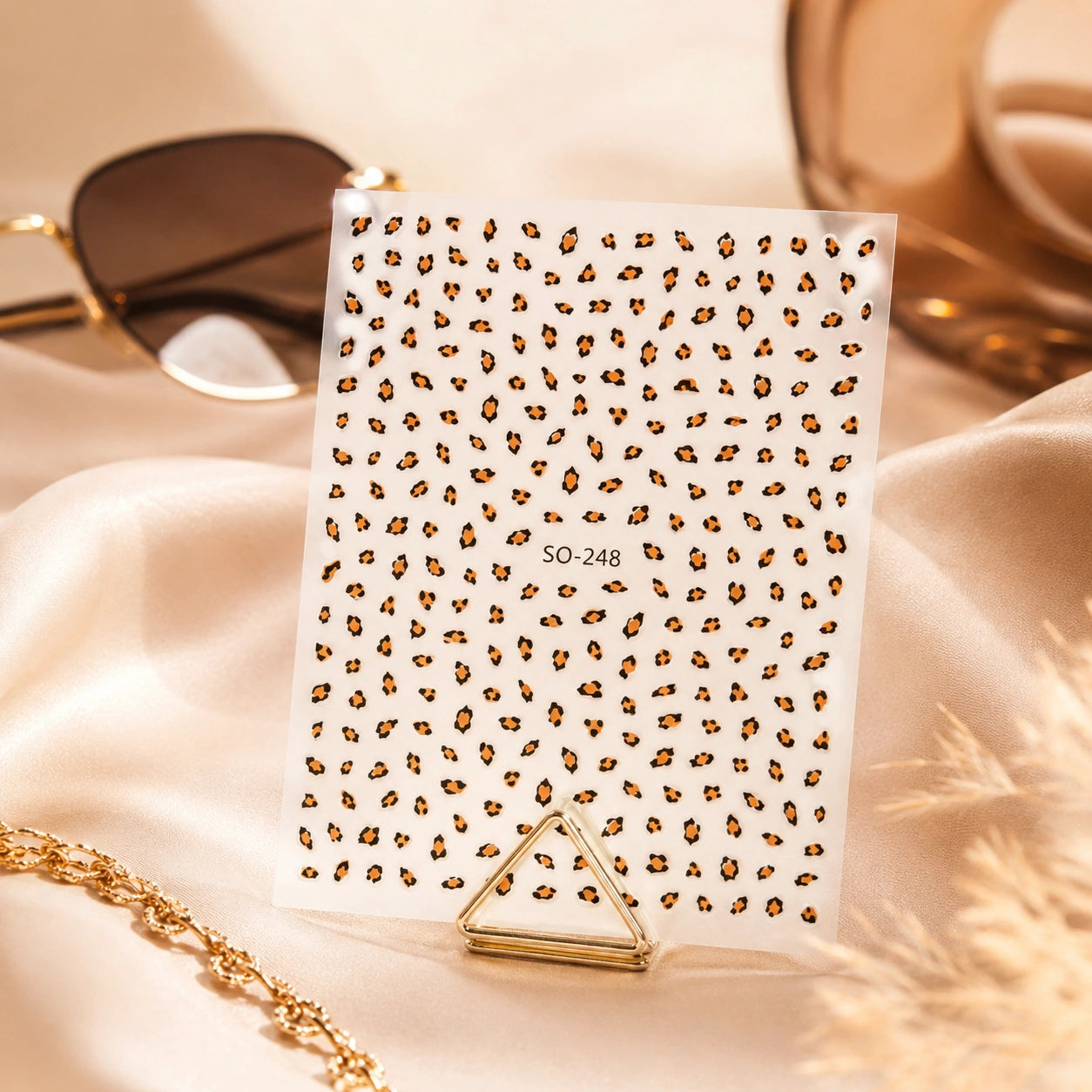 Naklejki na paznokcie Premium Nails – Brown Leopard Print – Nail Art Stickers