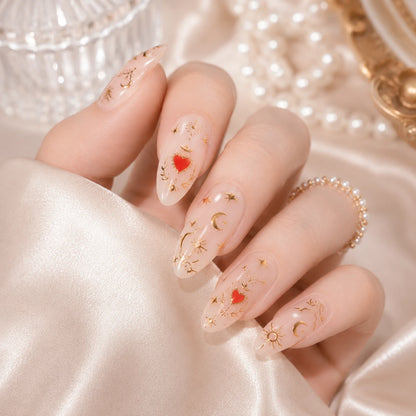 Naklejki na paznokcie Premium Nails – Gold Moons – Nail Art Stickers