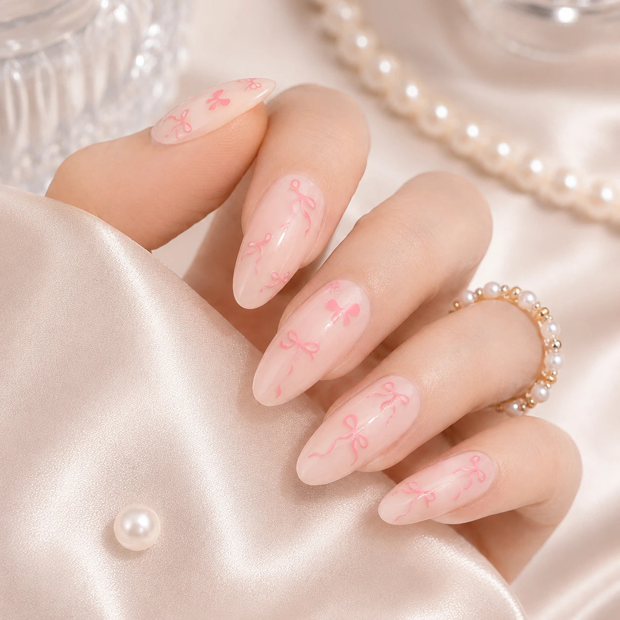 Naklejki na paznokcie Premium Nails – Pink Ribbon – Nail Art Stickers