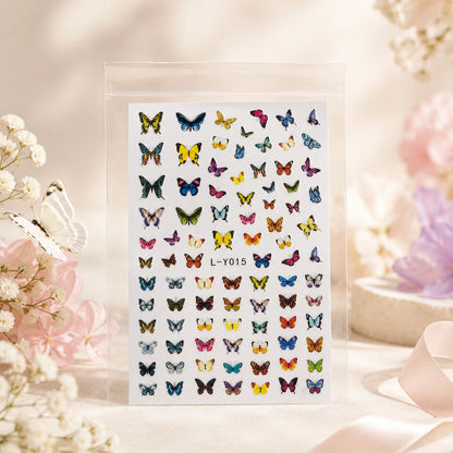 Naklejki na paznokcie Premium Nails – Colorful Butterflies – Nail Art Stickers
