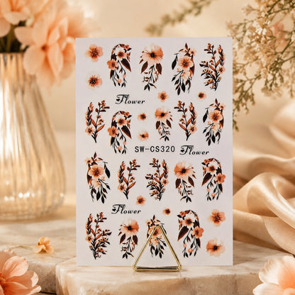 Naklejki na paznokcie Premium Nails – Autumn Orange – Nail Art Stickers