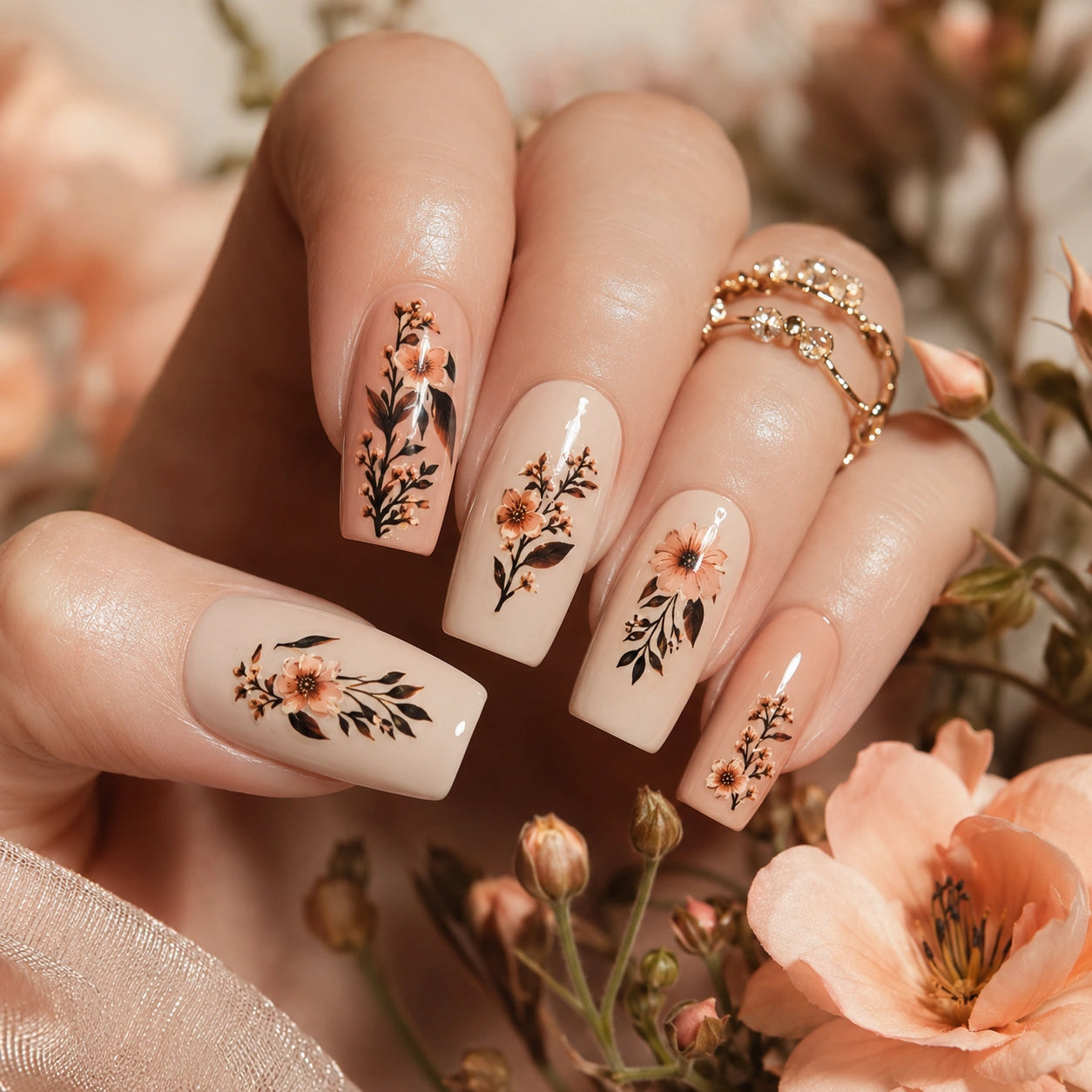 Naklejki na paznokcie Premium Nails – Autumn Orange – Nail Art Stickers