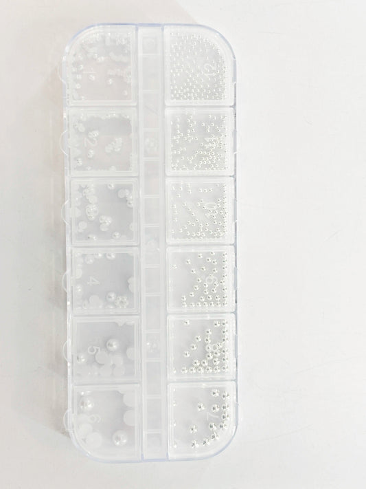 Cyrkonie do paznokci przezroczyste – zestaw mix rozmiarów | Premium Nails