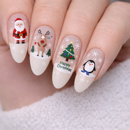 Holiday Magic Mix – świąteczne naklejki na paznokcie z motywami bożonarodzeniowymi