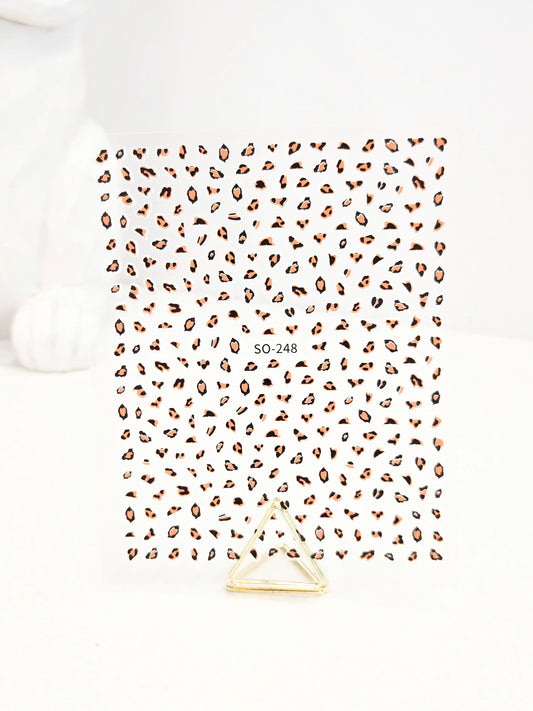 Naklejki na paznokcie Premium Nails – Brown Leopard Print – Nail Art Stickers