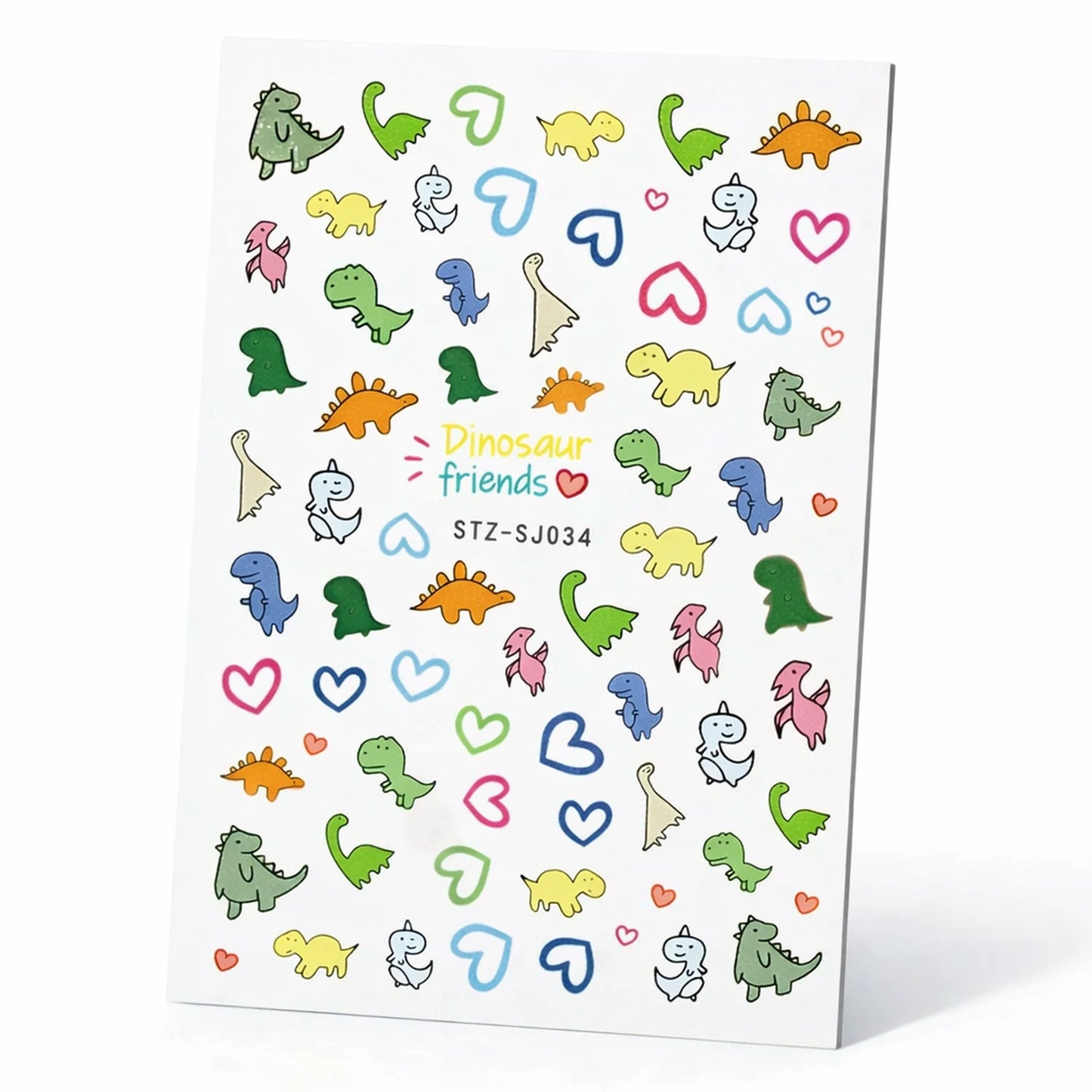 Dino Sparkle 3D – urocze naklejki na paznokcie z motywem dinozaurów