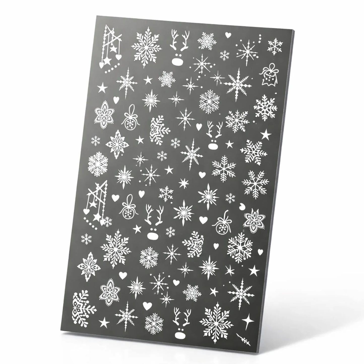 Winter Romance 3D – świąteczne naklejki na paznokcie (zestaw 4 arkuszy)